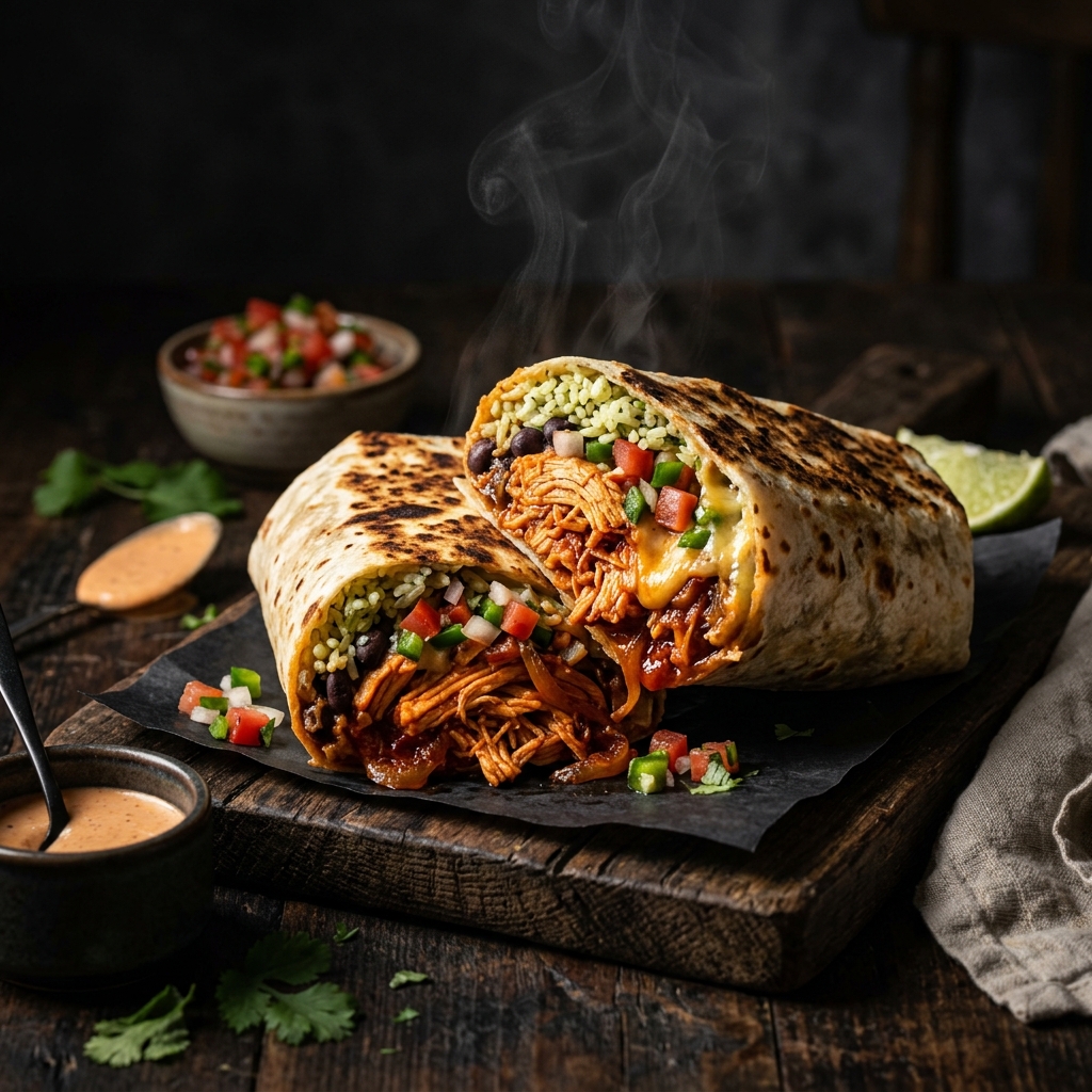 Chicken Tinga Burrito