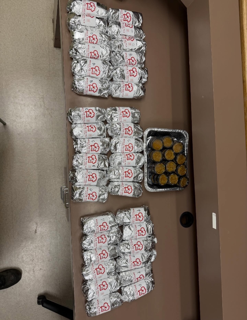 Meals on the Fly catering spread